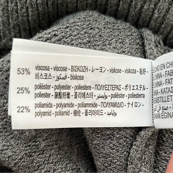 Zara Women's Gray Knit Sweater Top - Picture 4 of 7